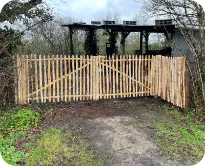 image illustrant cloture en bois