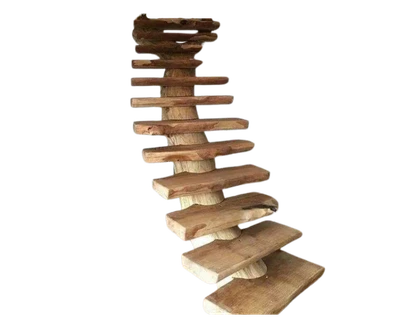 image illustrant un escalier en bois extérieur